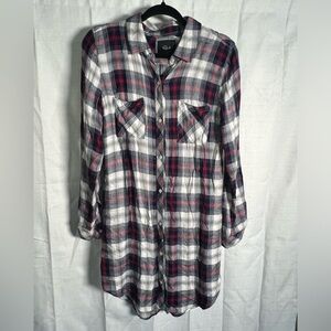Rails Plaid Buttom Down‎ Dress- Small